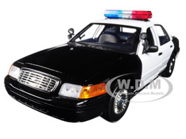 1/18 MotorMax Ford Crown Victoria Border Patrol Car Diecast Model White 73513 