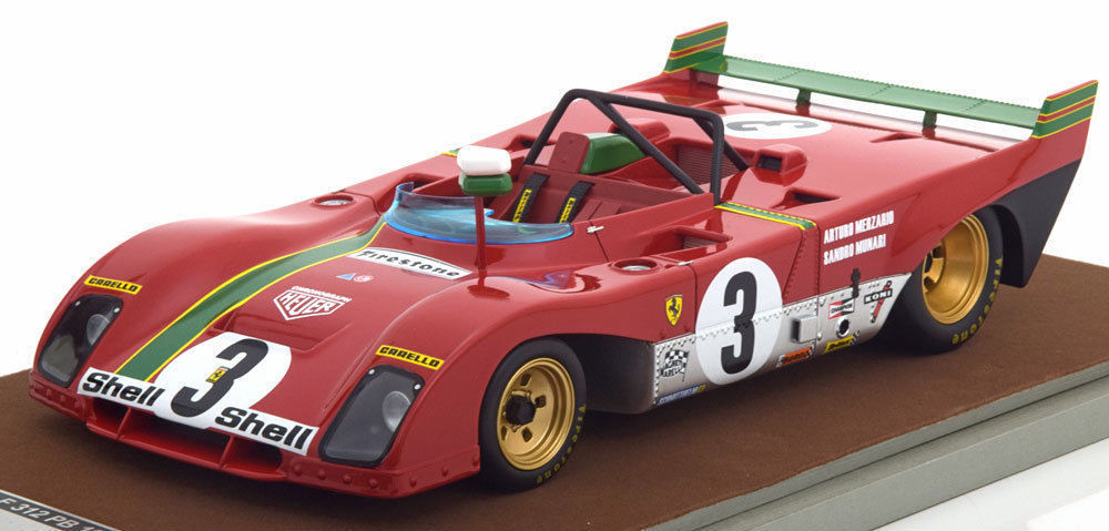 Merzario 1:43 Model Vroom Ferrari 312 pb #3 winner Targa Florio 1972 with A