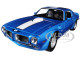 1972 Pontiac Firebird Trans Am Blue 1/24 Diecast Model Car Welly 24075