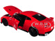 2017 Nissan GT-R R35 Red 1/24 Diecast Car Model BBurago 21082