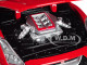 2017 Nissan GT-R R35 Red 1/24 Diecast Car Model BBurago 21082