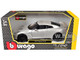 2017 Nissan GT-R R35 White 1/24 Diecast Car Model BBurago 21082
