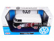 Volkswagen Van T1 Noir Toit Blanc Deco Flammes Motormax Ref 79566 Au 1