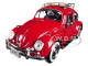 1966 Volkswagen Classic Beetle Red 1/24 Diecast Car Model Motormax 79558 79559