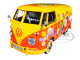 Volkswagen Type 2 T1 Delivery Van Flower Power 1/24 Diecast Car Model Motormax 79563