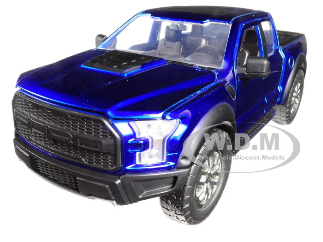 Blue Just Trucks Series 2017 Ford F-150 Raptor 1/24 Scale 