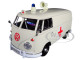 Volkswagen Type 2 T1 Ambulance Cream 1/24 Diecast Model Car Motormax 79565