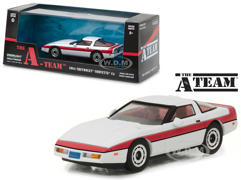 1984 Chevrolet Corvette C4 The A Team 1983-1987 TV Series 1/43 Diecast Model Car Greenlight 86517