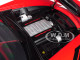 2017 Chevrolet Corvette C7 Grand Sport Red with White Stripe and Black Fender Hash Marks 1/18 Model Car Autoart 71274