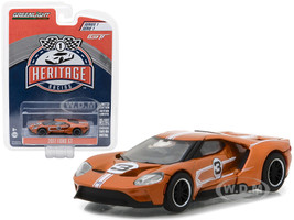 2017 Ford GT Brown #3 Tribute to 1967 Ford GT40 MK IV #3 Racing Heritage Series 1 1/64 Diecast Model Car Greenlight 13200 F
