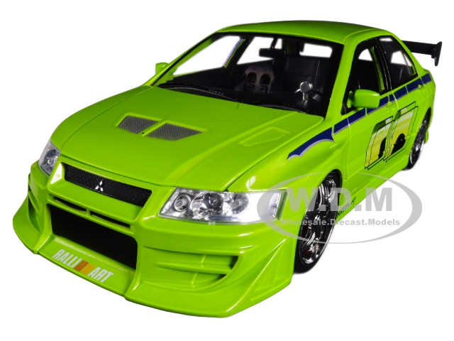 Fast & Furious Brians Mitsubishi Lancer Evolution V11 échelle 1/24 Diecast 99788 