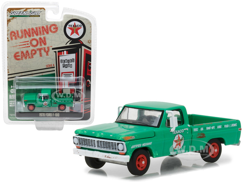 Greenlight Running on Empty 1969 Ford F-100 With Bed Cover STP Green Machine for sale online