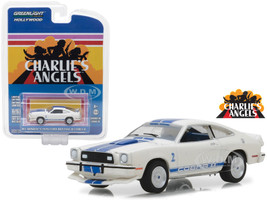 1976 Ford Mustang II Cobra II White Jill Munroe's Charlie's Angels 1976 1981 TV Series Hollywood Series Release 19 1/64 Diecast Model Car Greenlight 44790 A