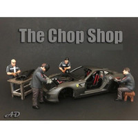 Chop Shop 4 Piece Figure Set for 1:18 Scale Models American Diorama 38159 38160 38161 38162