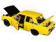 1970 Datsun 510 Auto-Japan Yellow with Gloss Black Hood 1/24 Diecast Model Car M2 Machines 40300-JPN01 B