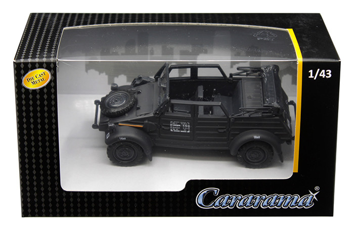 Volkswagen Kubelwagen Convertible K Type 82 Black 1/43 Diecast