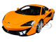 McLaren 570S McLaren Orange with Silver Wheels 1/18 Model Car Autoart 76044