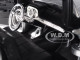 1957 Chevrolet Bel Air Silver with Flames 1/24 Diecast Model Car Jada 99966
