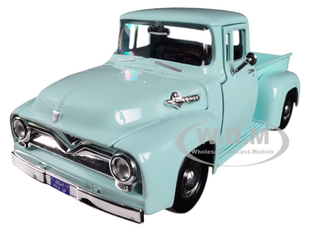 1955 Ford F 100 Pickup Truck Light Green 124 Diecast Model Car By Motormax