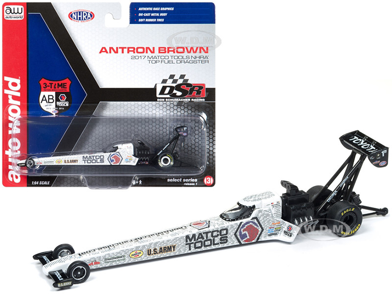 2017 NHRA Antron Brown Matco Tools TFD 1/64 Diecast Model Car Autoworld AWSP006