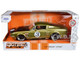 1967 Ford Shelby GT-500 #3 Gold Matt Black Hood Big Time Muscle 1/24 Diecast Model Car Jada 99084