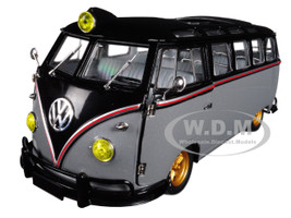 1959 Volkswagen Microbus Deluxe USA Model Gray Metallic Gloss Black Top Limited Edition 5800 pieces Worldwide 1/24 Diecast Model M2 Machines 40300-67 A