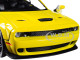 2018 Dodge Challenger SRT Hellcat Widebody Yellow 1/24 Diecast Model Car Motormax 79350