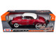 1950 Chevrolet Bel Air Burgundy White Roof 1/18 Diecast Car Model Motormax 73111