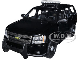 2008 Chevrolet Tahoe Unmarked Police Version Black 1/24 Diecast Model Car Welly 22509