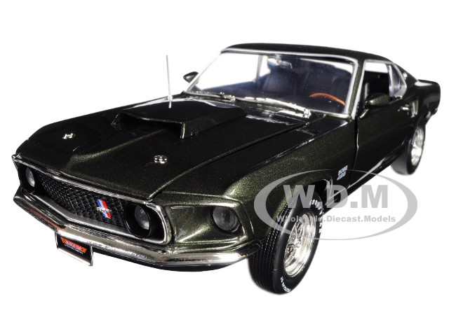 1969 Ford Mustang Boss 429 Black Jade Muscle Car Corvette Nationals MCACN Limited Edition 1002 pieces Worldwide 1/18 Diecast Model Car Autoworld AMM1152