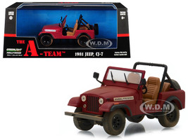 B.A 1:64 Hannibal Face Greenlight Hollywood A-Team Jeep CJ-7 Modellauto