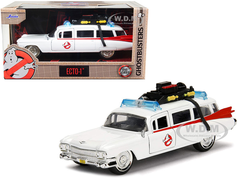 Cadillac Ambulance Ecto-1 Ghostbusters Movie Hollywood Rides Series 1/32 Diecast Model Car Jada 99748