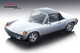 1974 Porsche 914/6 Silver Limited Edition 60 pieces Worldwide 1/18 Model Car Tecnomodel TM18-83 E