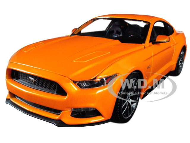 2015 Ford Mustang GT 5.0 Metallic Orange Special Edition 1/18 Diecast Model Car Maisto 31197