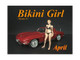 April Bikini Calendar Girl Figure 1/18 Scale Models American Diorama 38168