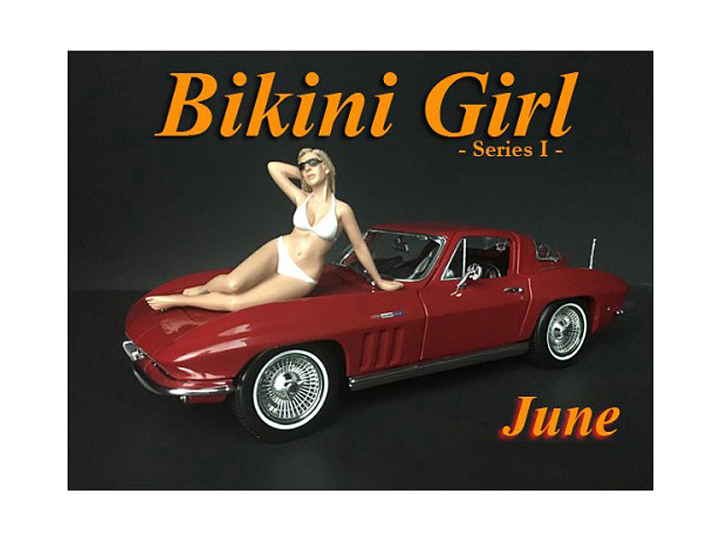 June Bikini Calendar Girl Figure 1/24 Scale Models American Diorama 38270