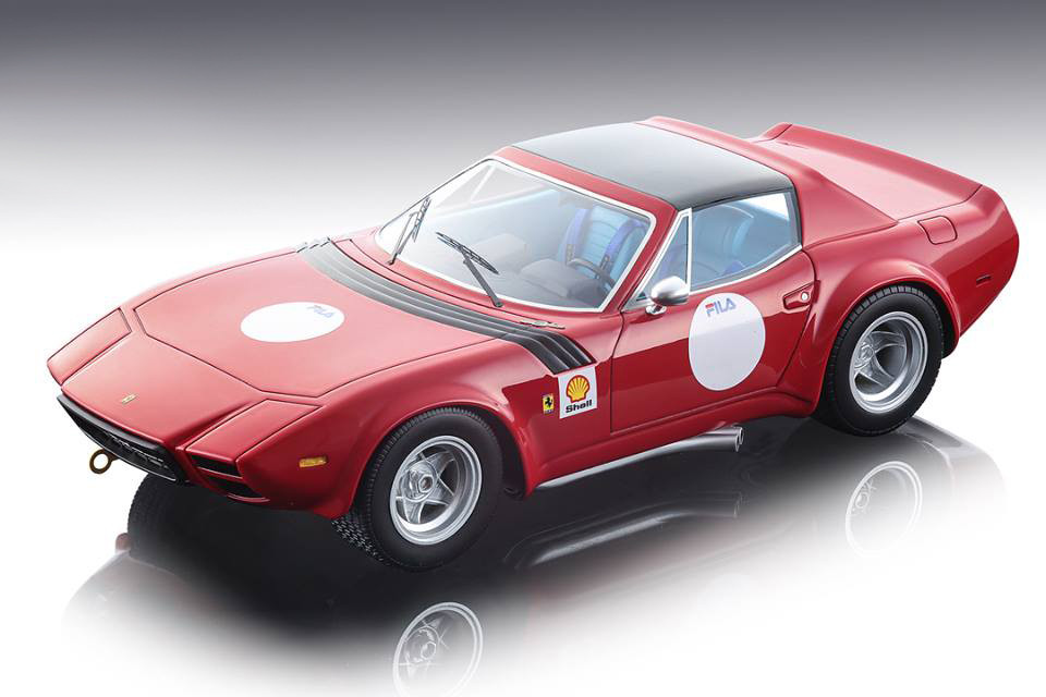 Ferrari 365 GTB/4 Michelotti Shell Press Version Red Black Roof 