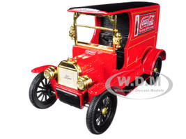 1917 Ford Model T Cargo Van Coca Cola Red Black Top 1/24 Diecast Model Car Motorcity Classics 424917