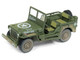 Military WWII Willys MB Jeep To Bastogne Resin Display Diorama The Greatest Generation Series 1/64 Diecast Model Johnny Lightning JLDS001