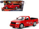 Brian's Ford F-150 SVT Lightning Pickup Truck Red Fast Furious Movie 1/24 Diecast Model Car Jada 99574