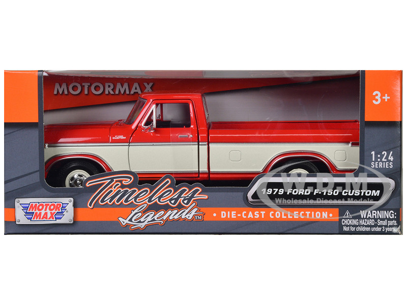 1956 Ford F-100 Pickup Red 1/24 Diecast Model Car Motormax 73235