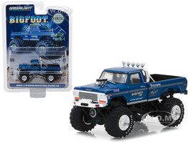 1974 Ford F-250 Monster Truck Bigfoot #1 Blue The Original Monster Truck 1979 Hobby Exclusive 1/64 Diecast Model Car Greenlight 29934