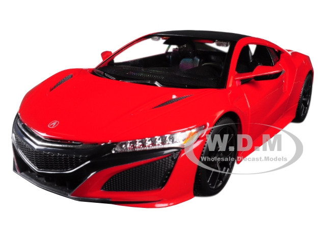 2018 Acura NSX Red Black Top 1/24 Diecast Model Car Maisto 31234