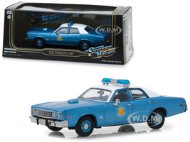 1975 Plymouth Fury Arkansas State Police Smokey the Bandit 1977 Movie Blue White Top 1/43 Diecast Model Car Greenlight 86536