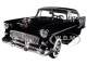 1955 Chevrolet Bel Air Black Silver 1/24 Diecast Model Car Motormax 73229