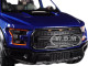 2017 Ford F-150 Raptor Pickup Truck Blue Black Wheels 1/27 Diecast Model Car Motormax 79344