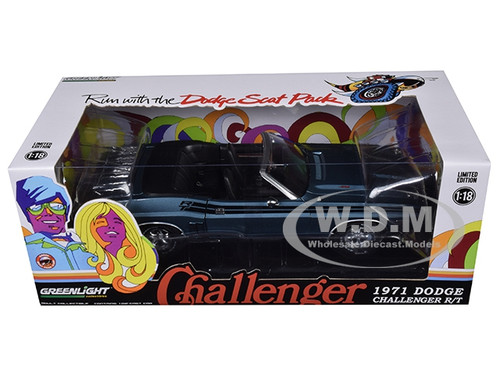 1/18 Greenlight 1971 Dodge Challenger R/T Convertible Diecast Model Gray 13528 1/18 Greenlight 1971 Dodge Challenger R/T Convertible Diecast Model Gray 13528