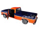 1979 Ford F-150 Custom Pickup Truck Gulf Dark Blue Orange 1/24 Diecast Model Car Motormax 79652