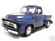 1953 Ford F-100 Pickup Dark Blue 1/18 Diecast Model Car Road Signature 92148