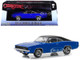 1968 Dodge Charger Dennis Guilder's Blue Black Top Christine 1983 Movie 1/43 Diecast Model Car Greenlight 86531